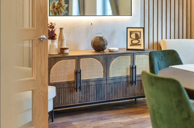 Finished interior detailing in the Ascot whole-home renovation