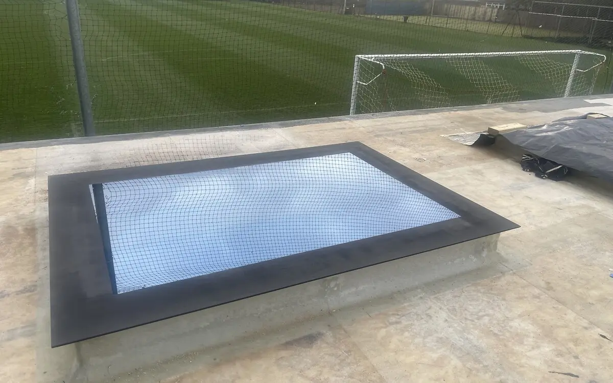 Rooflight installed on the Ealing Common garden building
